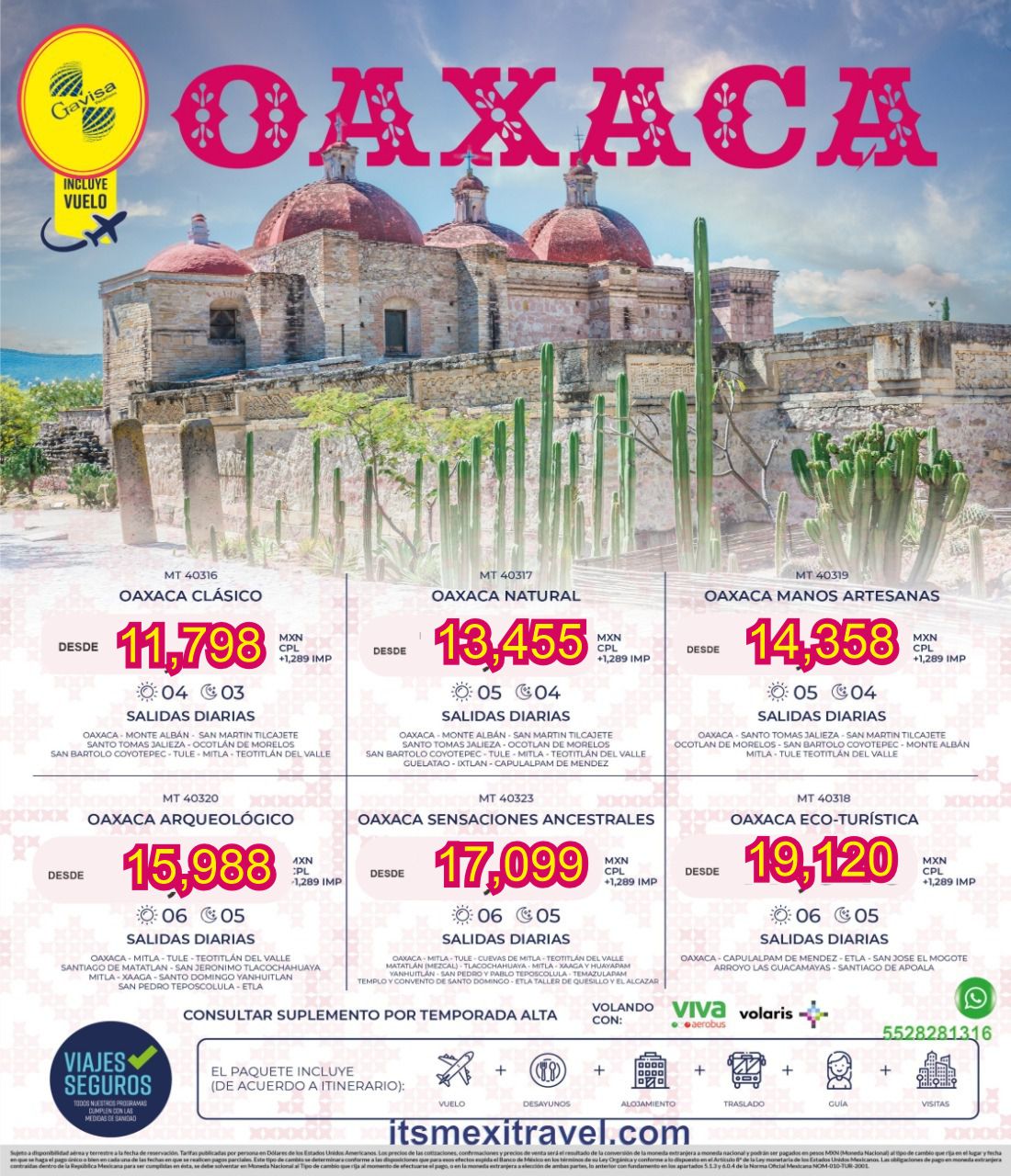Anuncio original de viaje a Oaxaca, archivo identificado como Oaxaca 2022